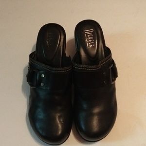 Nickel Black Clogs for Women, size 8